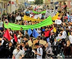 راهپیمایی بزرگ مهاجرین در آستانه انتخابات آلمان